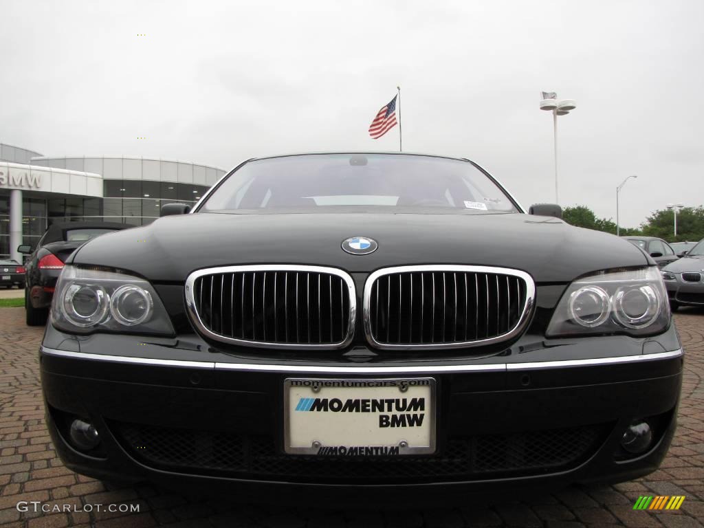2007 7 Series 750Li Sedan - Jet Black / Black photo #8