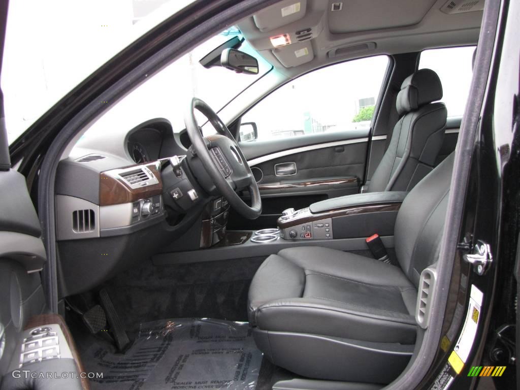 2007 7 Series 750Li Sedan - Jet Black / Black photo #17