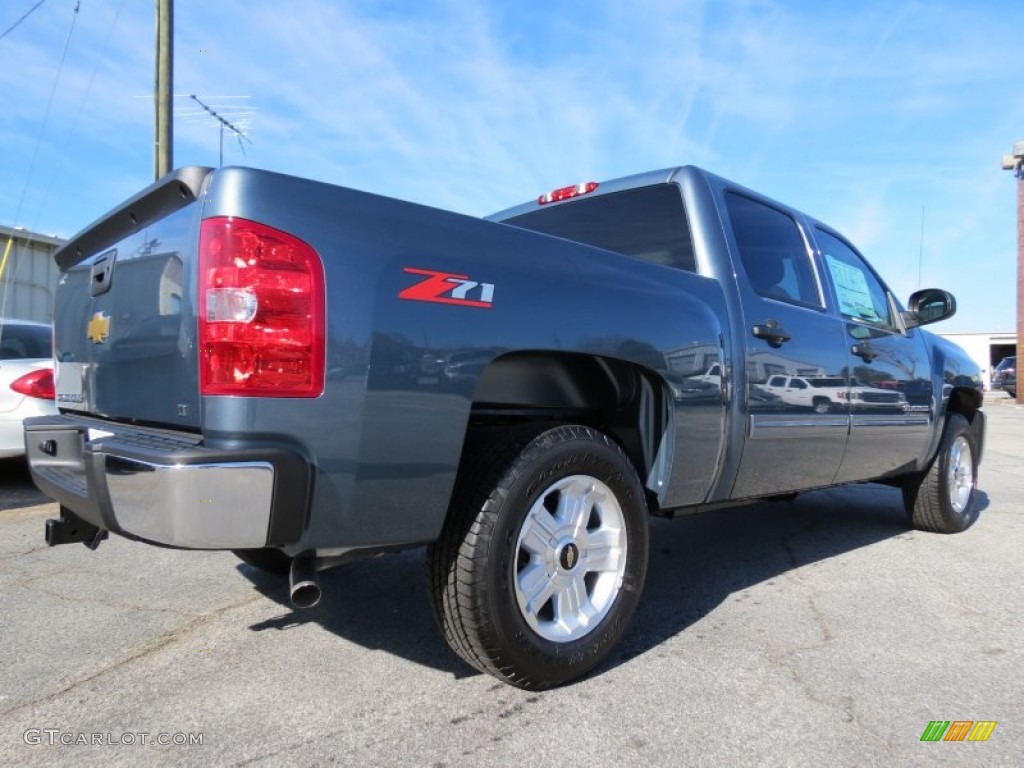 2013 Silverado 1500 LT Crew Cab - Blue Granite Metallic / Light Titanium/Dark Titanium photo #7