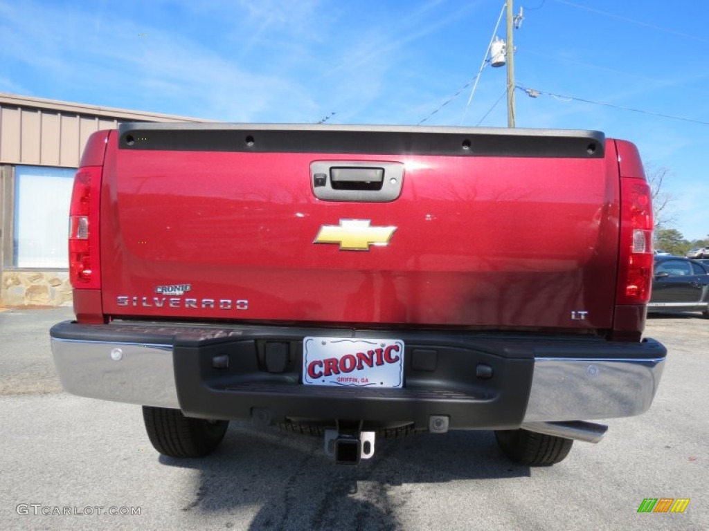 2013 Silverado 1500 LT Crew Cab 4x4 - Deep Ruby Metallic / Light Cashmere/Dark Cashmere photo #6