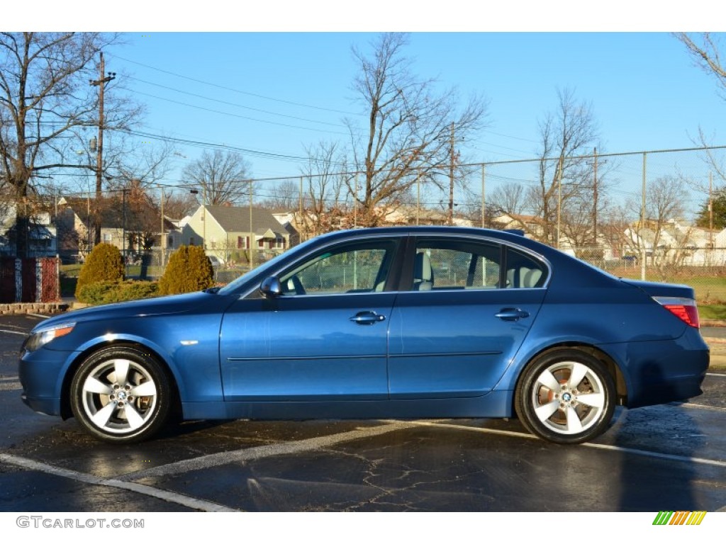 Mystic Blue Metallic 2004 BMW 5 Series 530i Sedan Exterior Photo #74974416