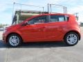 2013 Inferno Orange Metallic Chevrolet Sonic LT Hatch  photo #4