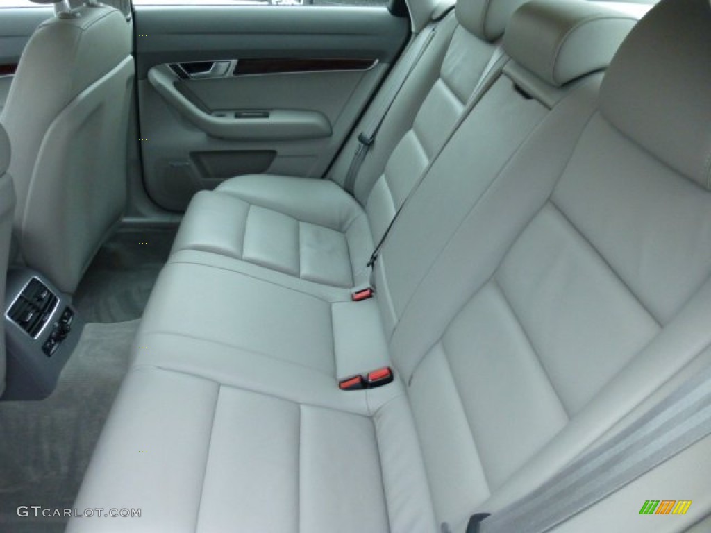 2008 Audi A6 3.2 quattro Sedan Rear Seat Photo #74975556