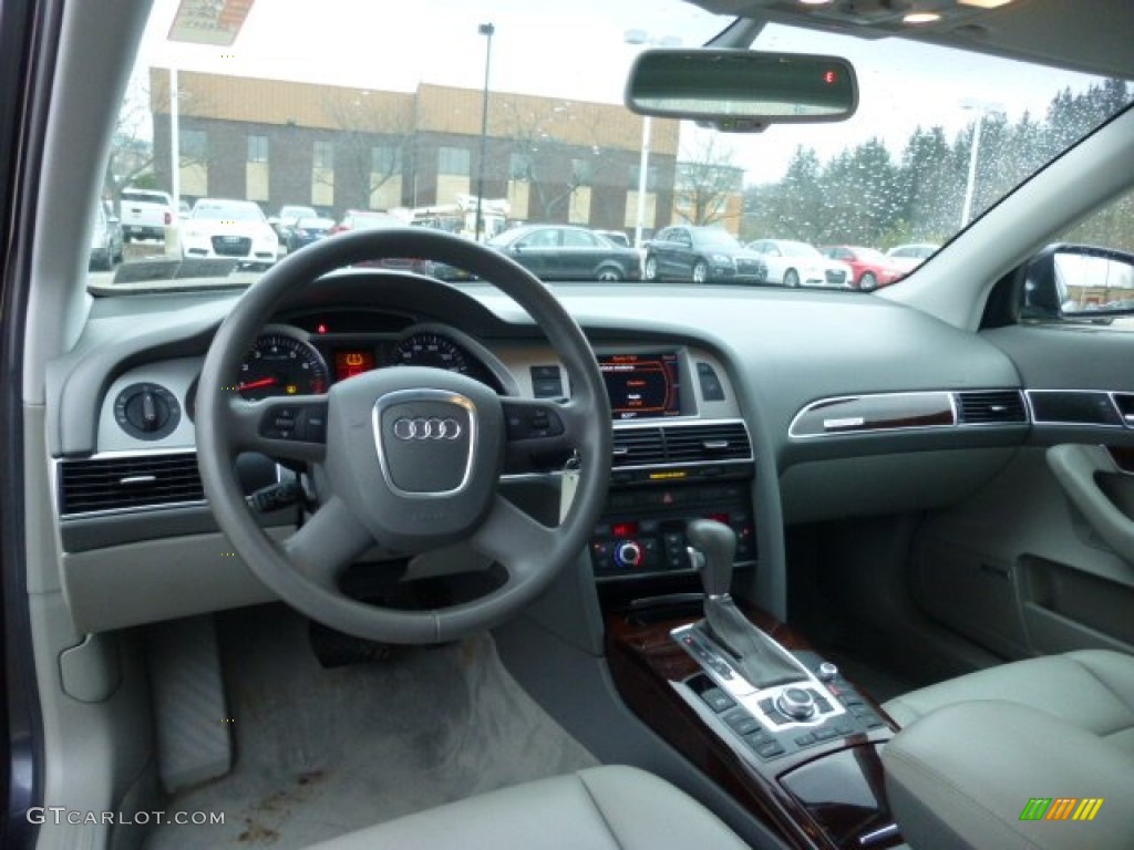 2008 Audi A6 3.2 quattro Sedan Light Grey Dashboard Photo #74975572