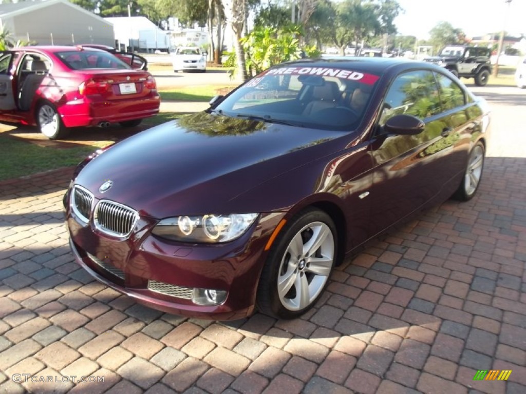 2009 3 Series 335i Coupe - Barbara Red Metallic / Saddle Brown Dakota Leather photo #3