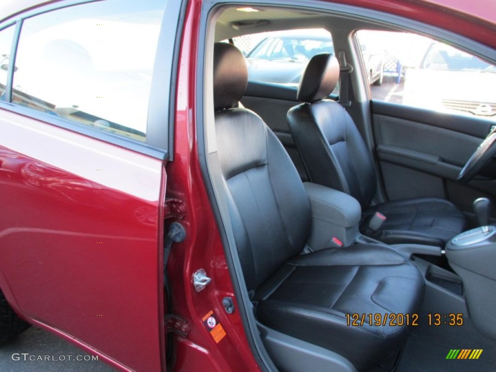 2007 Sentra 2.0 SL - Sonoma Sunset Red / Charcoal/Steel photo #8