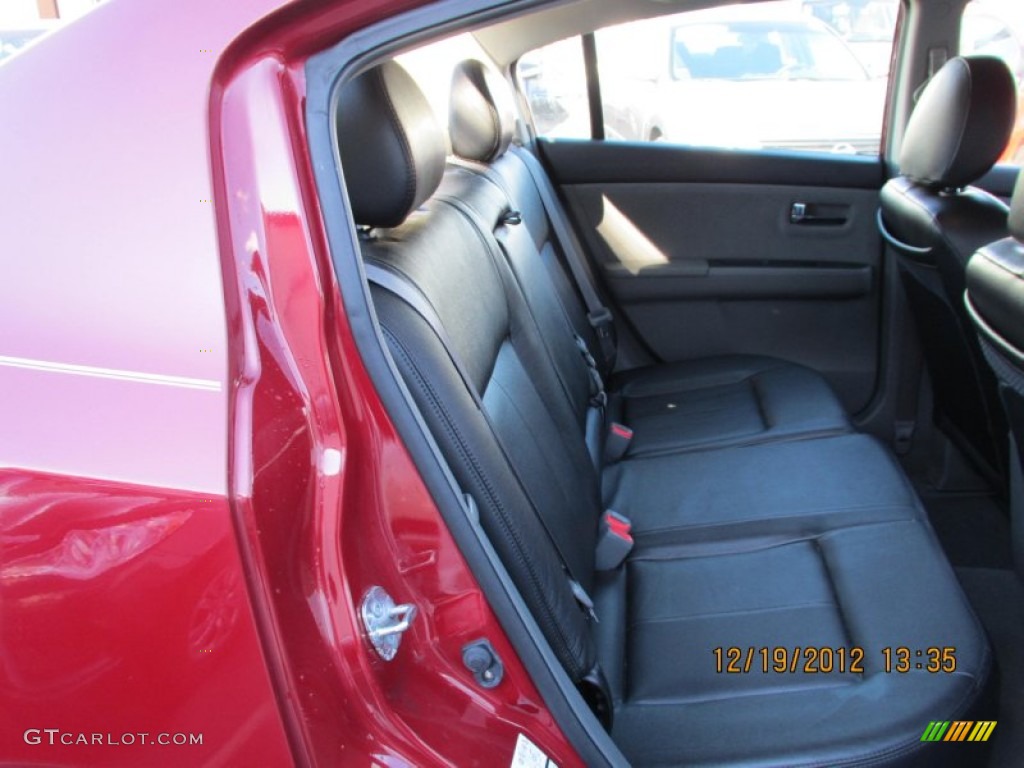 2007 Sentra 2.0 SL - Sonoma Sunset Red / Charcoal/Steel photo #9