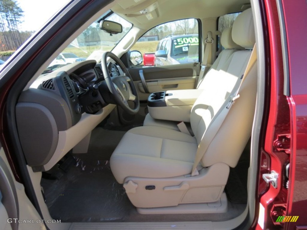 2013 Silverado 1500 LT Crew Cab 4x4 - Deep Ruby Metallic / Light Cashmere/Dark Cashmere photo #9