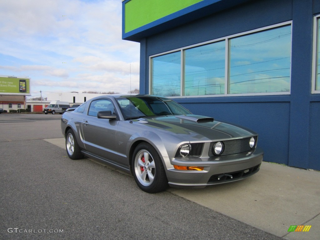 Vapor Silver Metallic 2008 Ford Mustang GT Premium Coupe Exterior Photo #74977618