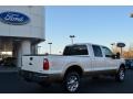 2013 White Platinum Tri-Coat Ford F250 Super Duty Lariat Crew Cab 4x4  photo #3