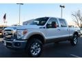 2013 White Platinum Tri-Coat Ford F250 Super Duty Lariat Crew Cab 4x4  photo #6