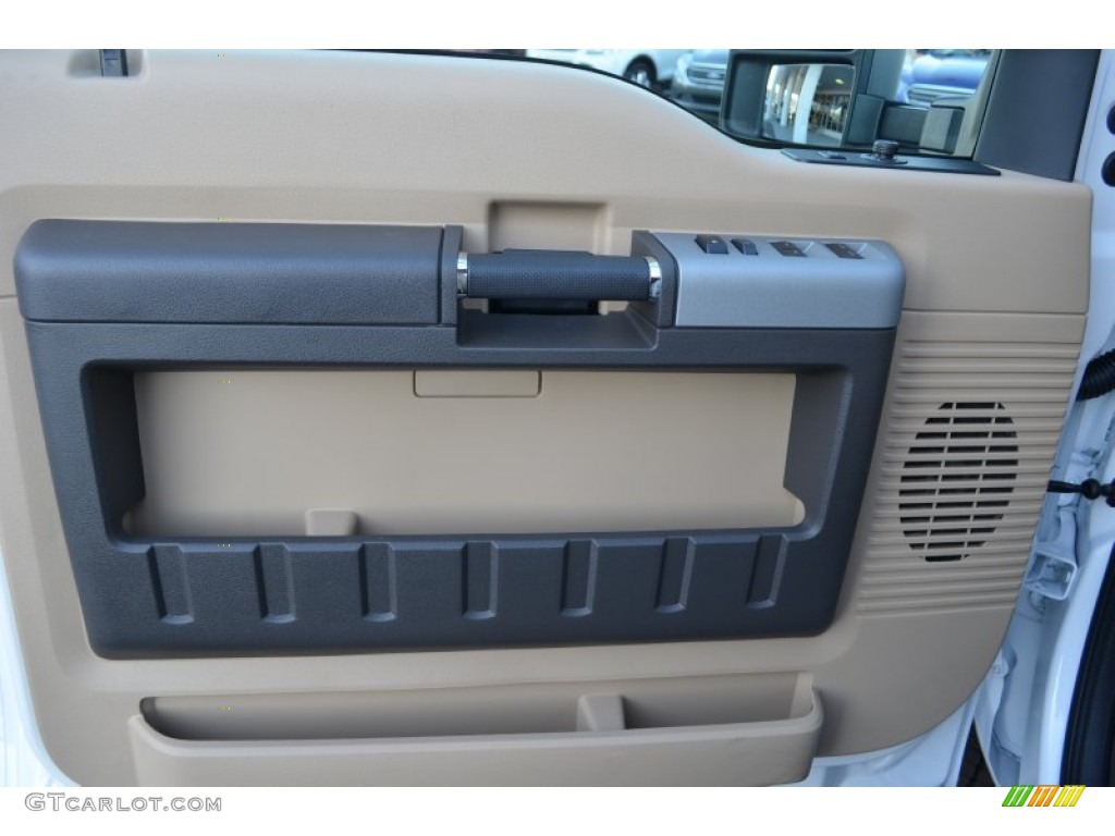 2013 Ford F250 Super Duty Lariat Crew Cab 4x4 Adobe Door Panel Photo #74977827