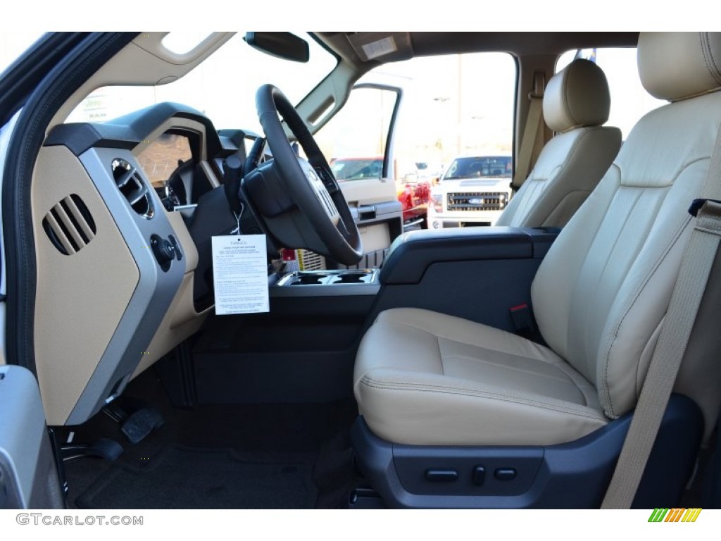 Adobe Interior 2013 Ford F250 Super Duty Lariat Crew Cab 4x4 Photo #74977861