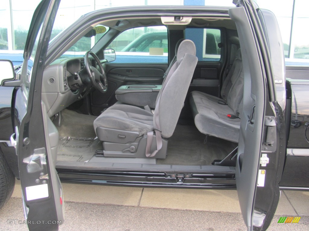 2005 Sierra 1500 Work Truck Extended Cab 4x4 - Onyx Black / Dark Pewter photo #12