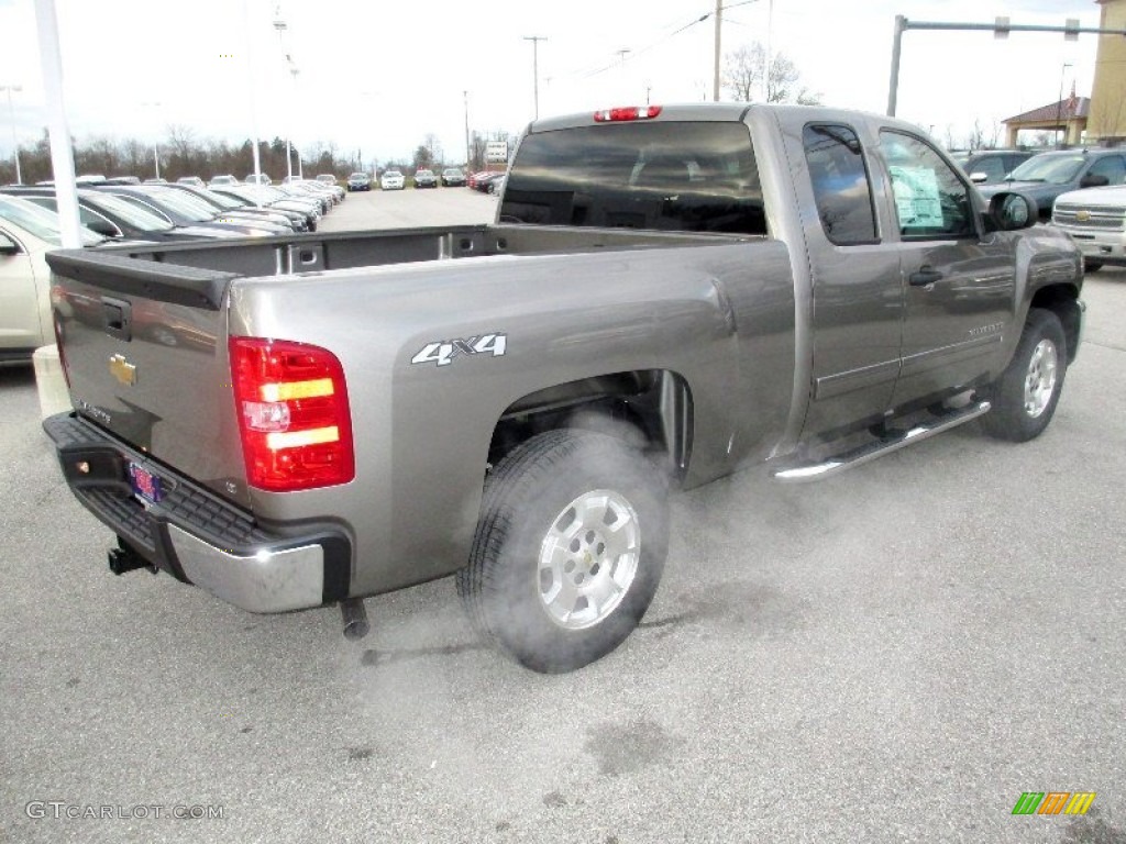 2013 Silverado 1500 LT Extended Cab 4x4 - Graystone Metallic / Ebony photo #11