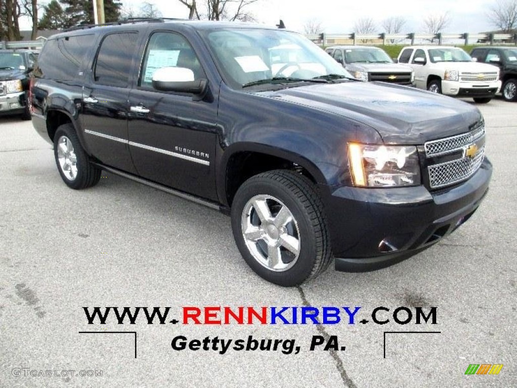 2013 Suburban LTZ 4x4 - Blue Ray Metallic / Ebony photo #1
