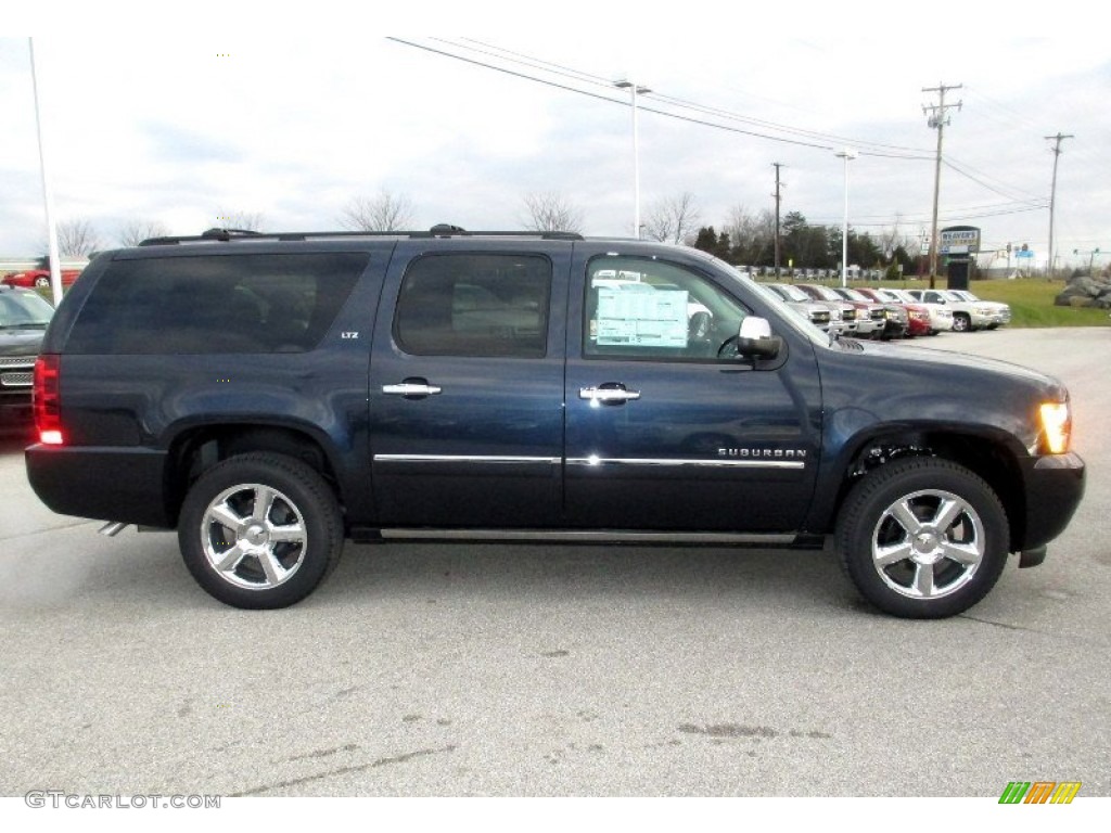 2013 Suburban LTZ 4x4 - Blue Ray Metallic / Ebony photo #3