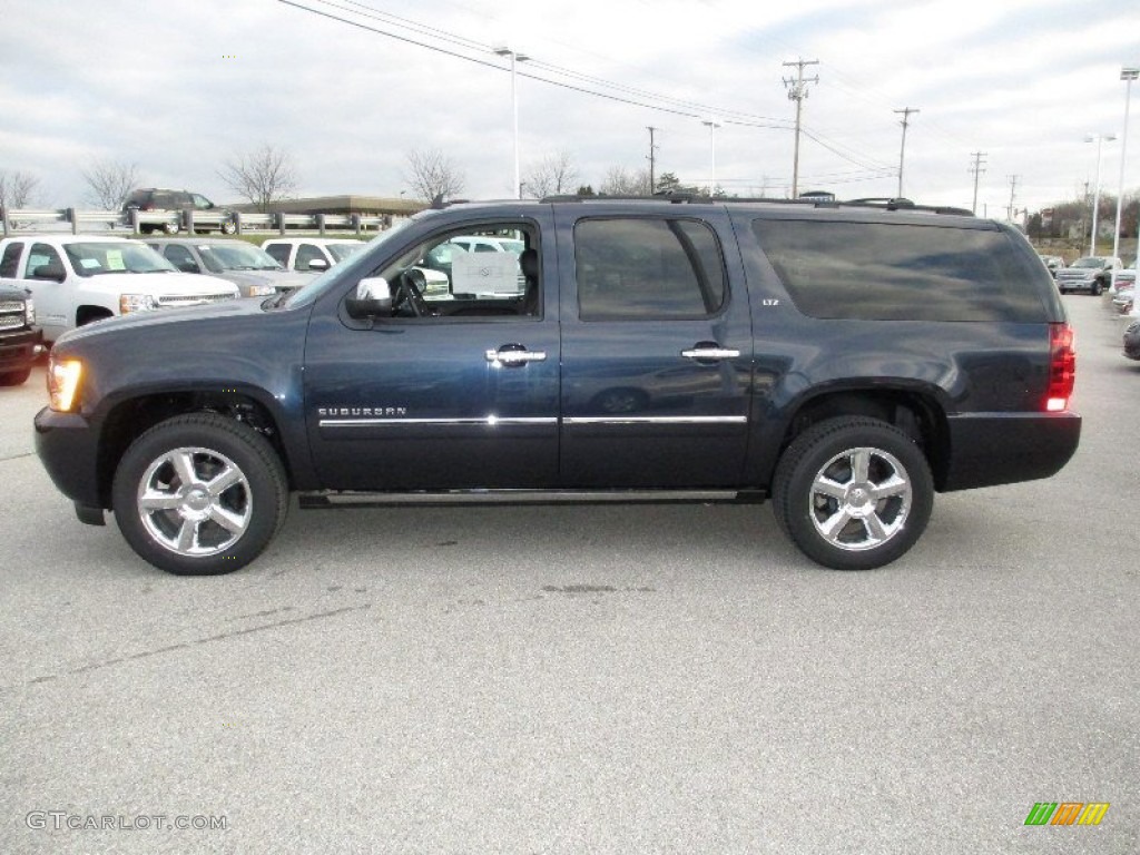 2013 Suburban LTZ 4x4 - Blue Ray Metallic / Ebony photo #12