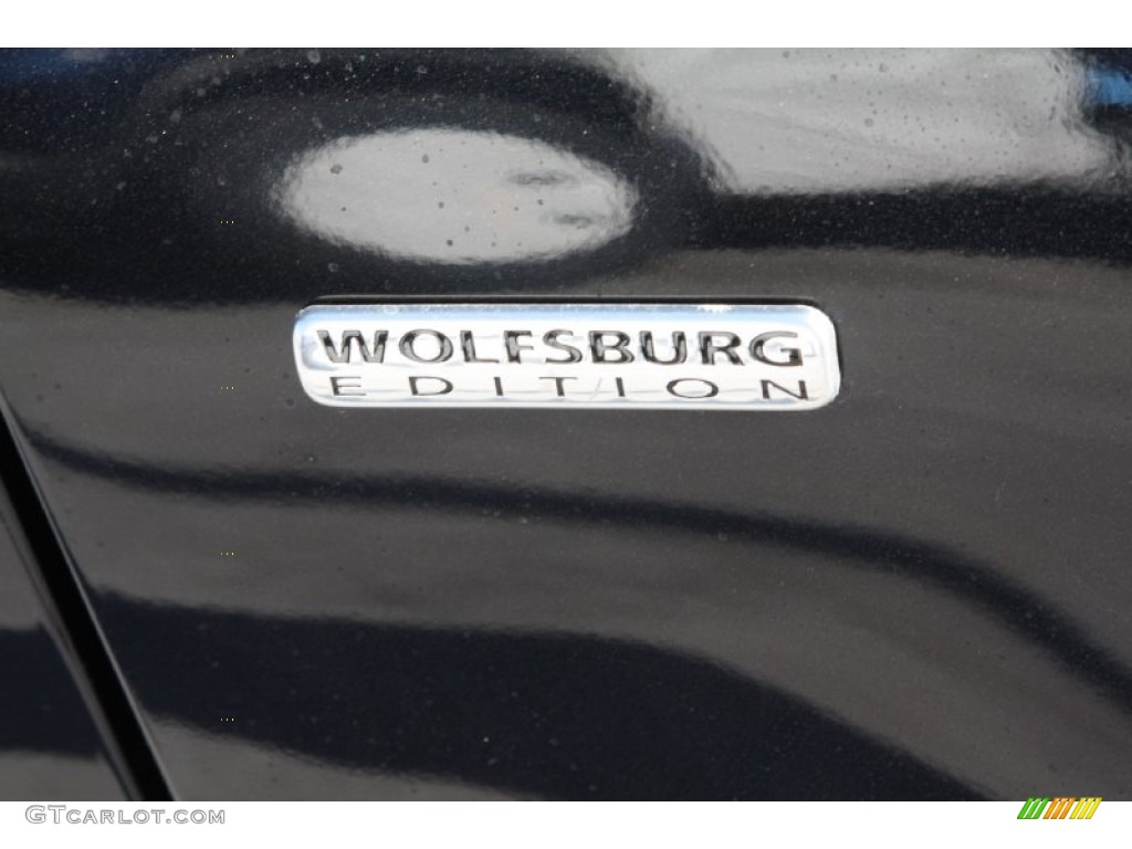 2010 Jetta Wolfsburg Edition Sedan - Black / Titan Black photo #11