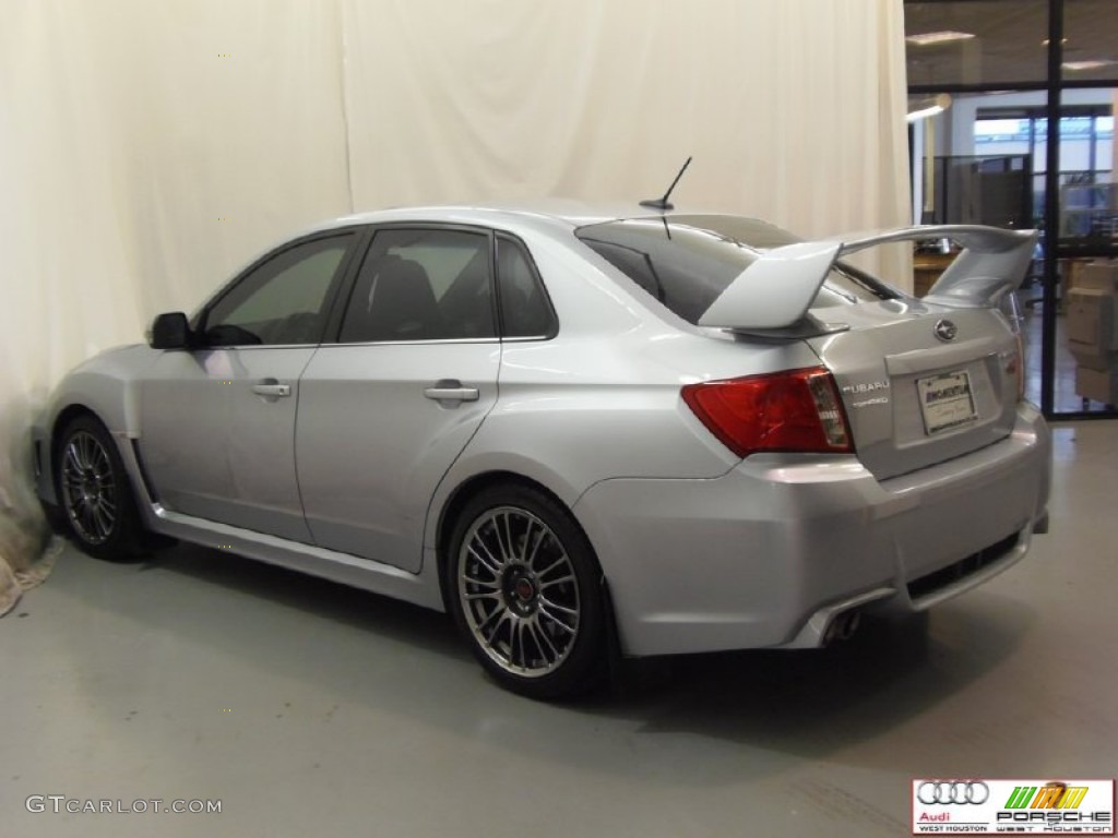 2013 Impreza WRX STi Limited 4 Door - Ice Silver Metallic / STi Carbon Black Leather photo #7