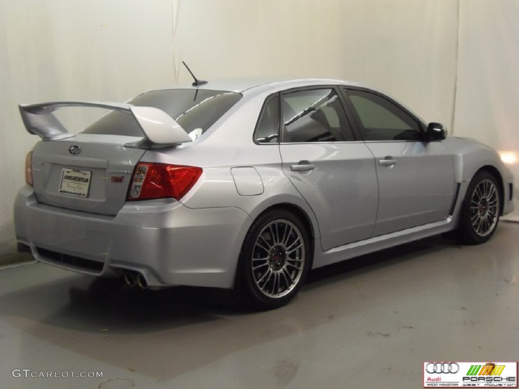 2013 Impreza WRX STi Limited 4 Door - Ice Silver Metallic / STi Carbon Black Leather photo #9