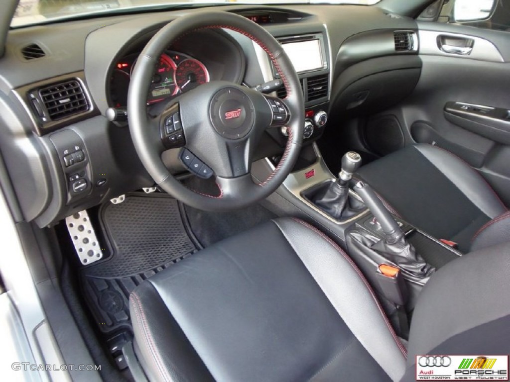 2013 Impreza WRX STi Limited 4 Door - Ice Silver Metallic / STi Carbon Black Leather photo #12