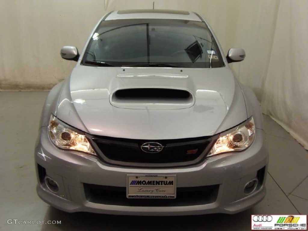 2013 Impreza WRX STi Limited 4 Door - Ice Silver Metallic / STi Carbon Black Leather photo #18