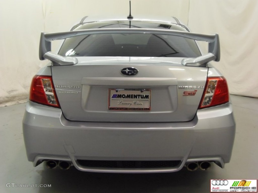 2013 Impreza WRX STi Limited 4 Door - Ice Silver Metallic / STi Carbon Black Leather photo #22