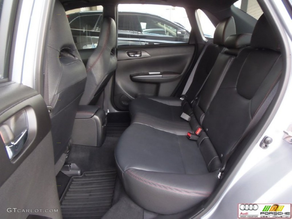 2013 Impreza WRX STi Limited 4 Door - Ice Silver Metallic / STi Carbon Black Leather photo #33