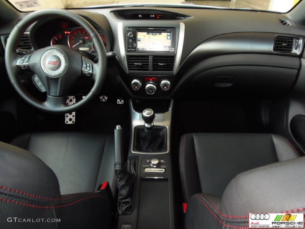 2013 Impreza WRX STi Limited 4 Door - Ice Silver Metallic / STi Carbon Black Leather photo #35