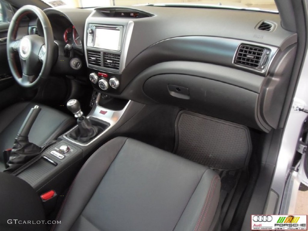 2013 Impreza WRX STi Limited 4 Door - Ice Silver Metallic / STi Carbon Black Leather photo #39
