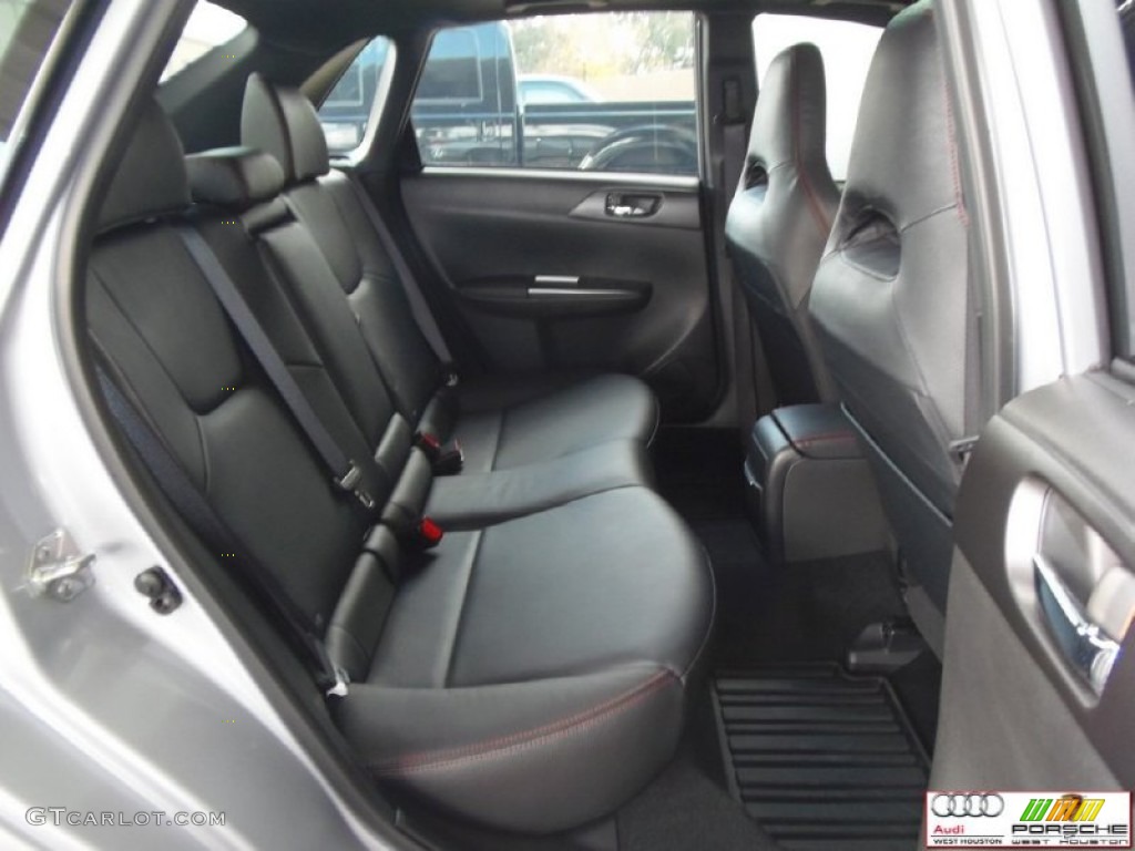 2013 Impreza WRX STi Limited 4 Door - Ice Silver Metallic / STi Carbon Black Leather photo #40