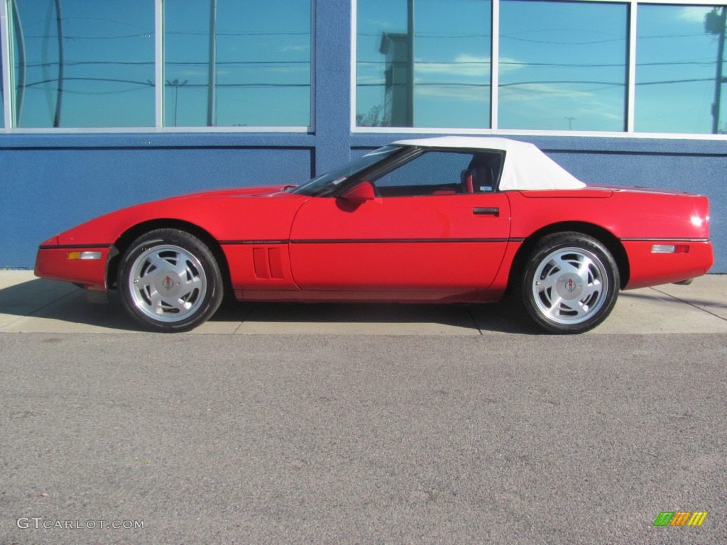Flame Red 1988 Chevrolet Corvette Convertible Exterior Photo #74980593
