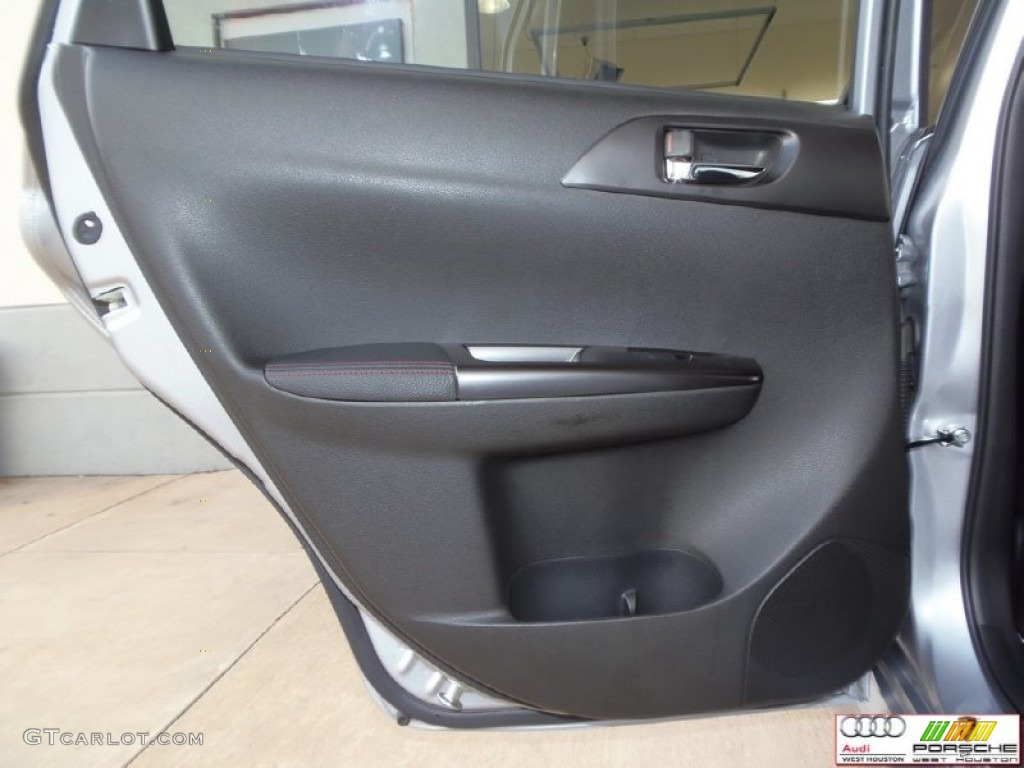 2013 Impreza WRX STi Limited 4 Door - Ice Silver Metallic / STi Carbon Black Leather photo #42