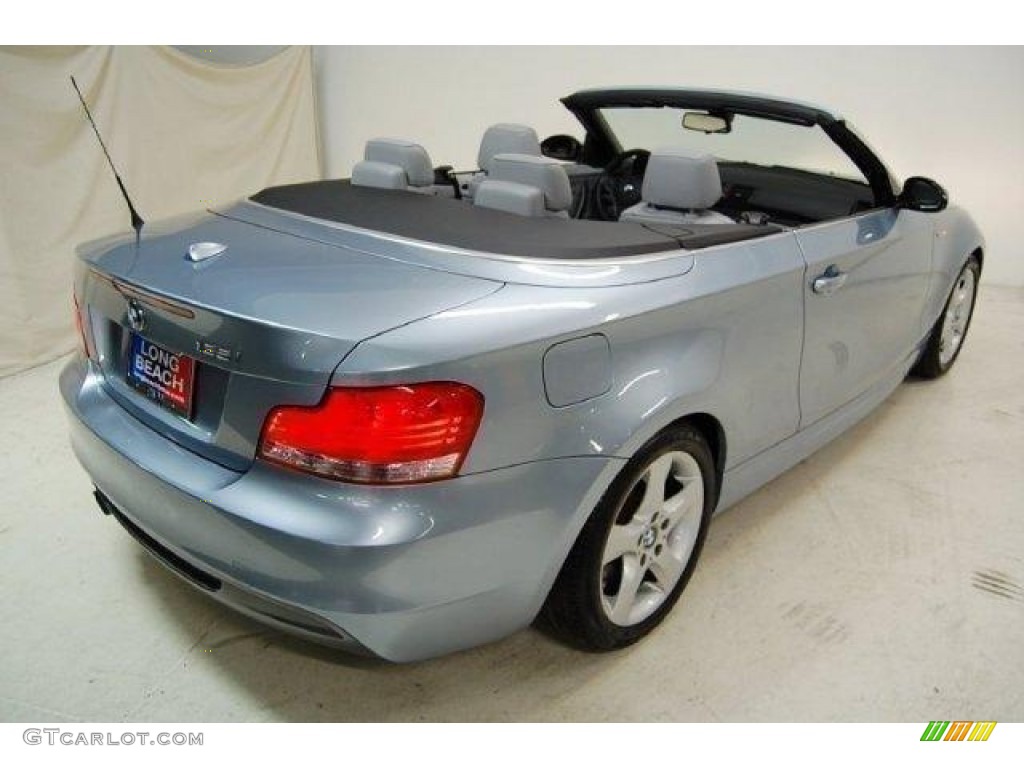 2008 1 Series 135i Convertible - Blue Water Metallic / Grey photo #6