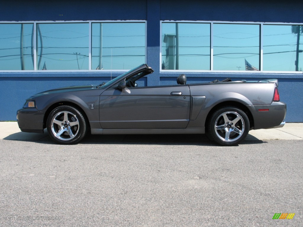 Dark Shadow Grey Metallic 2003 Ford Mustang Cobra Convertible Exterior Photo #74982871