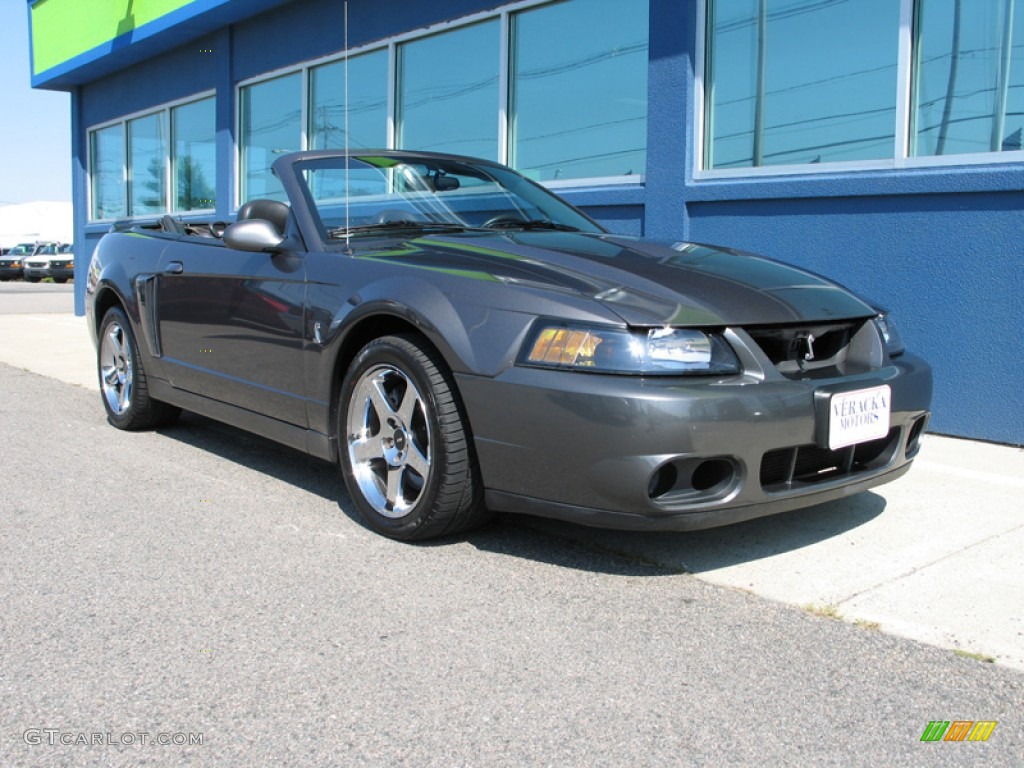 2003 Mustang Cobra Convertible - Dark Shadow Grey Metallic / Dark Charcoal/Medium Graphite photo #7