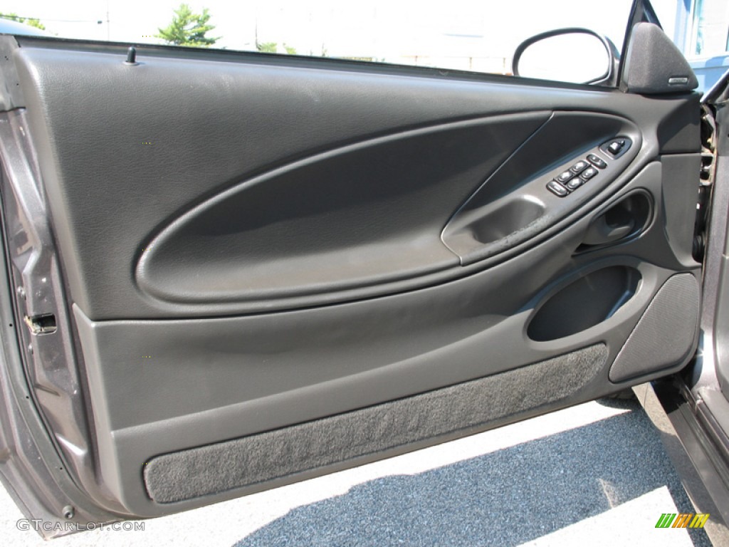 2003 Ford Mustang Cobra Convertible Dark Charcoal/Medium Graphite Door Panel Photo #74983171