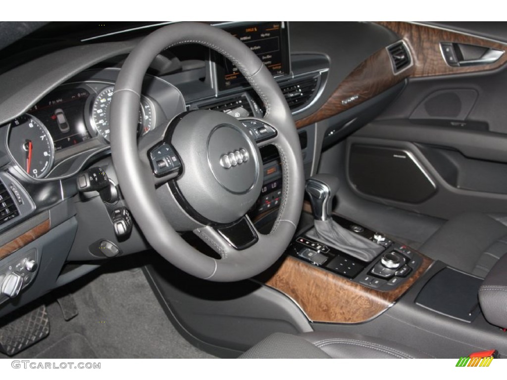 Black Interior 2013 Audi A7 3.0T quattro Prestige Photo #74983909