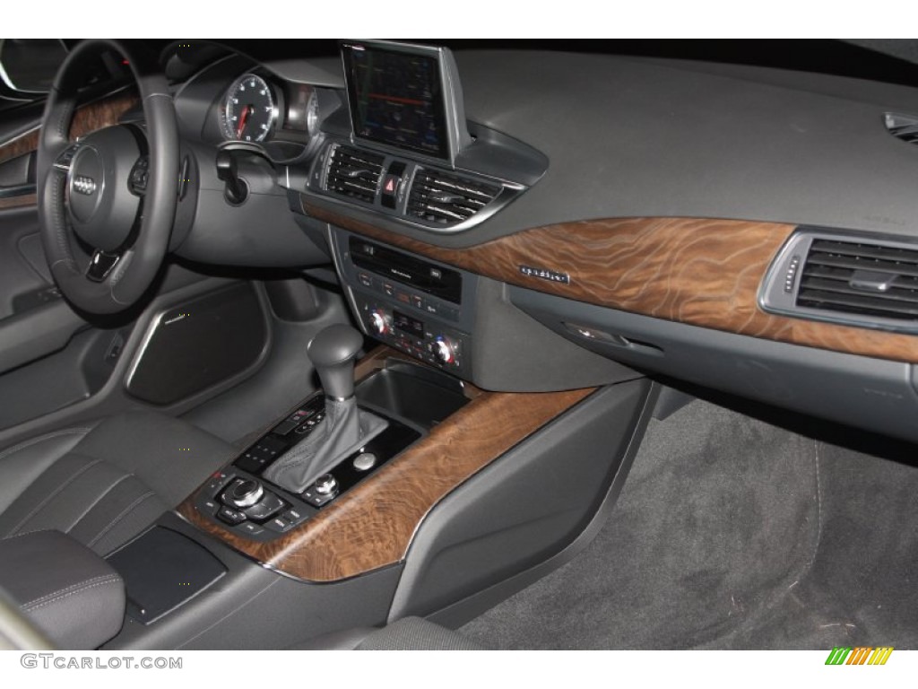 2013 Audi A7 3.0T quattro Prestige Black Dashboard Photo #74984623