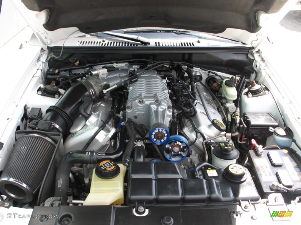 2004 Ford Mustang Cobra Convertible 4.6 Liter SVT Supercharged DOHC 32-Valve V8 Engine Photo #74984764