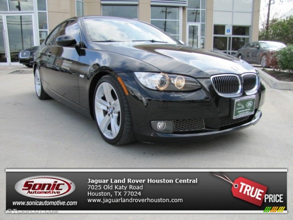 2009 3 Series 335i Coupe - Black Sapphire Metallic / Black photo #1