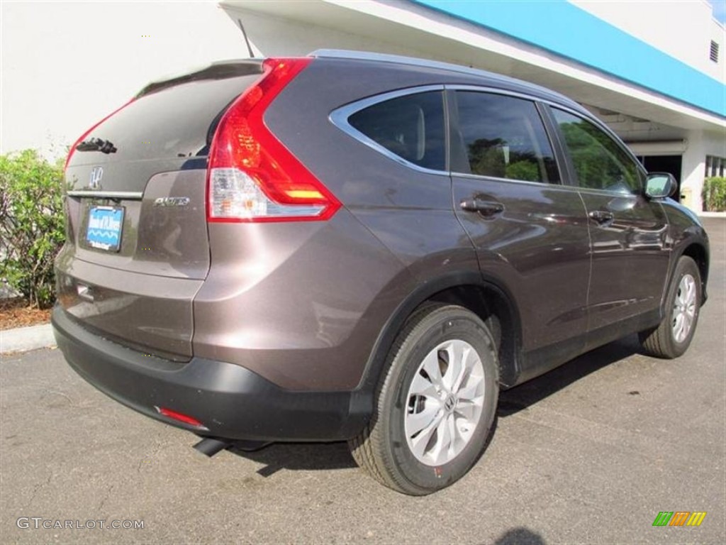 2013 CR-V EX-L AWD - Urban Titanium Metallic / Beige photo #3