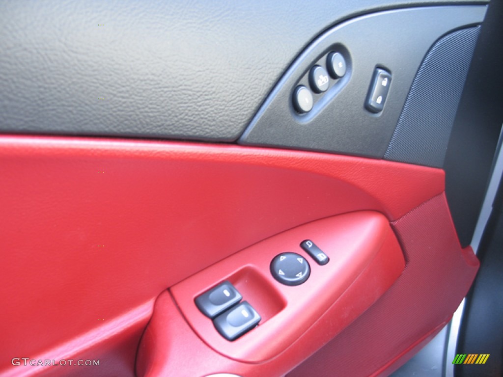 2008 Corvette Coupe - Machine Silver Metallic / Red photo #15