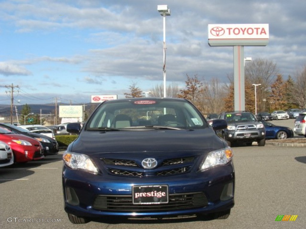 2011 Corolla LE - Nautical Blue Metallic / Ash photo #2