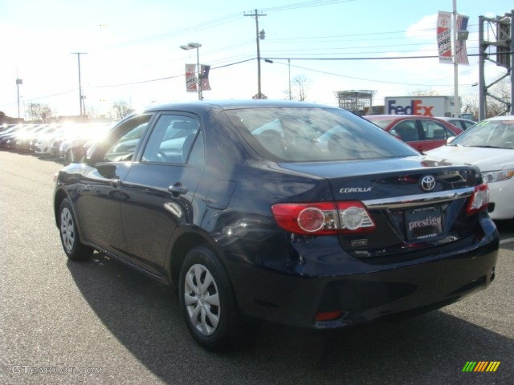 2011 Corolla LE - Nautical Blue Metallic / Ash photo #4