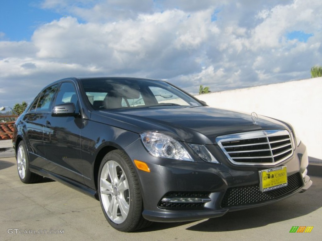 2013 E 350 Sedan - Steel Grey Metallic / Black photo #1