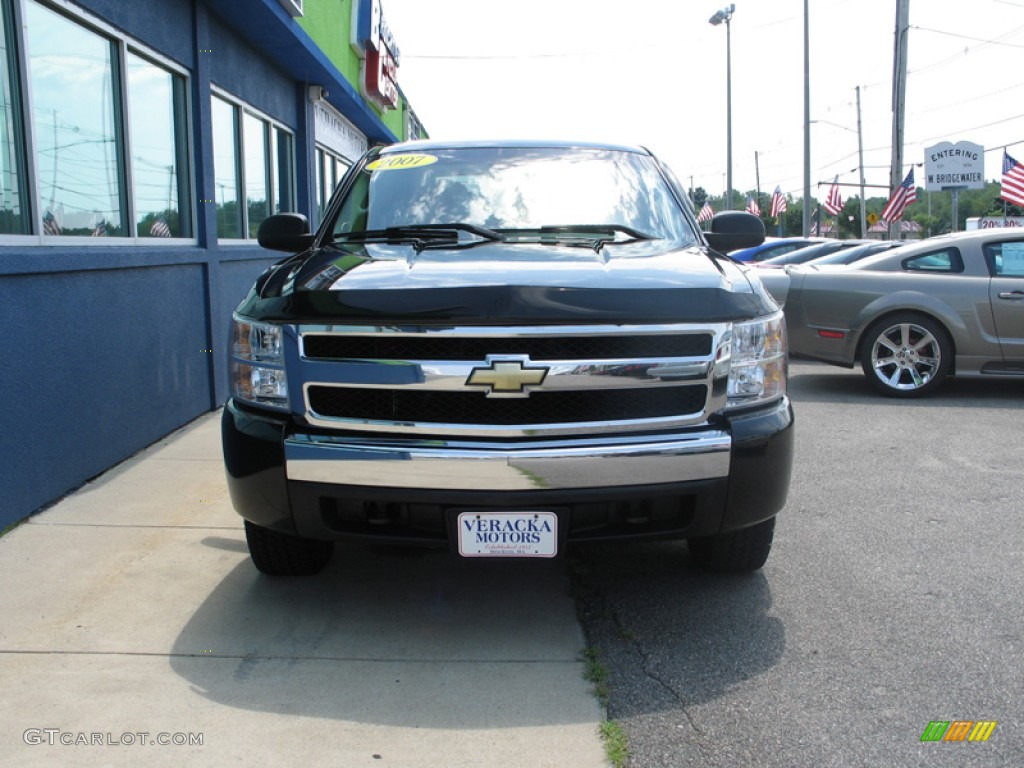 2007 Silverado 1500 LT Crew Cab 4x4 - Black / Ebony Black photo #5