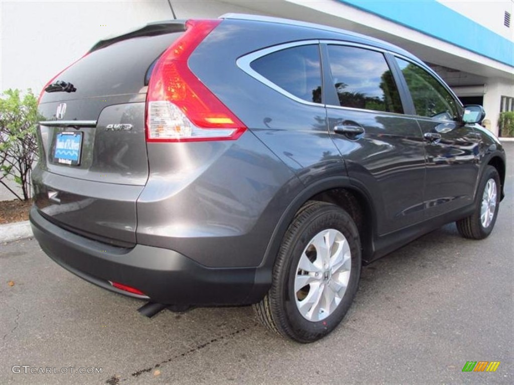 2013 CR-V EX-L AWD - Polished Metal Metallic / Gray photo #3