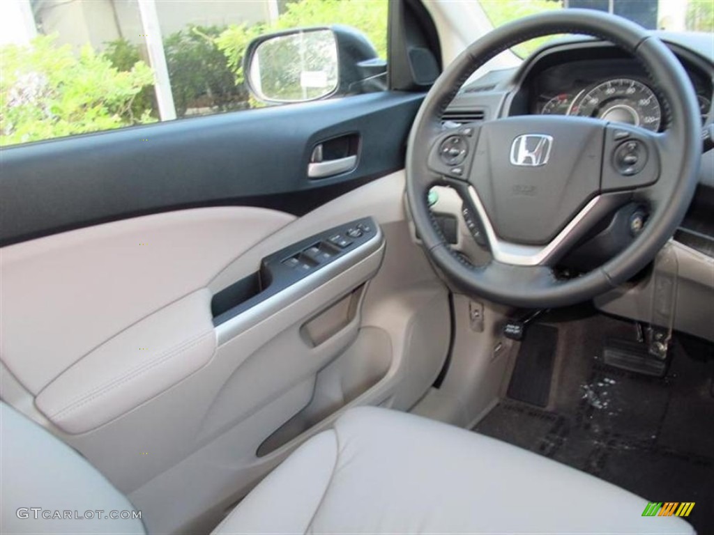 2013 CR-V EX-L AWD - Polished Metal Metallic / Gray photo #5